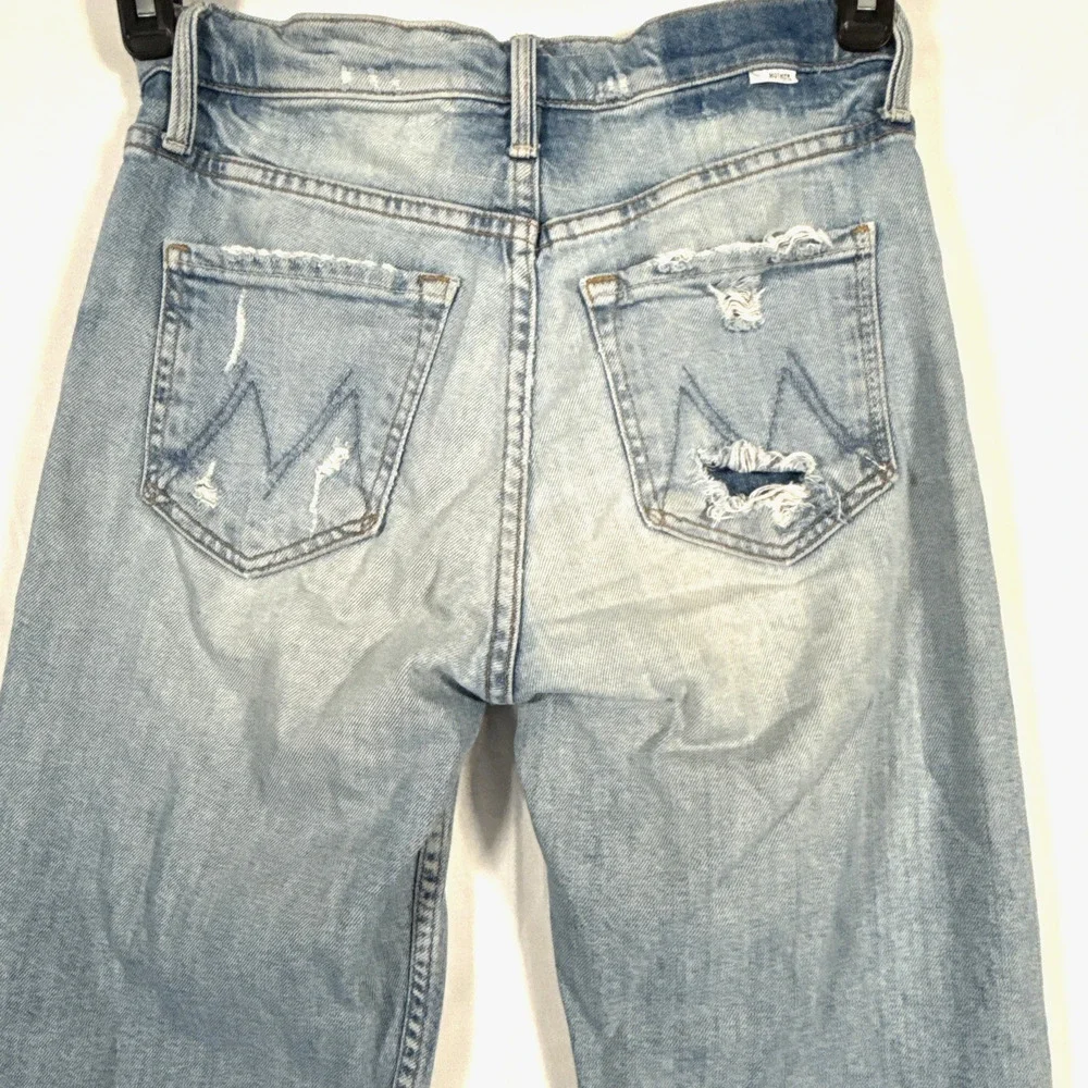 Mother Superior The Tomcat Jeans Size 25 Distressed Button Fly In The Confession